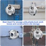 10 Pack Stainless Steel 4-Digit Combination Locks