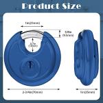 Shimeyao Keyed Alike Discus Padlocks, 10 Pack