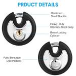 Chumia 10 Pack Stainless Steel Keyed Alike Padlocks