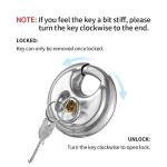 CINCINNO Stainless Steel Discus Padlock Set