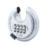 FJM Security 4-Dial Unpickable Disc Padlock 4-Pack