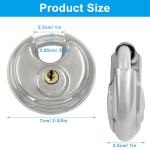Waziaqoc 2-Pack Waterproof Stainless Steel Padlocks