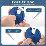 Shimeyao Keyed Alike Discus Padlocks, 10 Pack