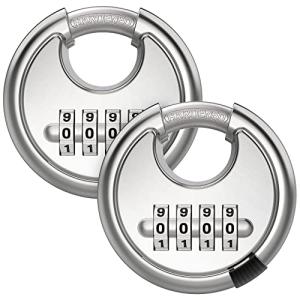 Puroma Keyless Heavy Duty Combo Lock Set 2-Pack