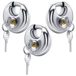 NANSHINE 3 Pack Heavy Duty Discus Padlocks