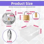 Stainless Steel Keyed Disc Padlock Set with Box
