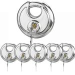 6-Pack Keyed Alike Stainless Steel Disc Locks