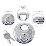 12 Pack of Weatherproof Stainless Steel Disc Padlocks