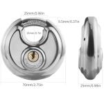 NANSHINE 3 Pack Heavy Duty Discus Padlocks