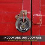 12 Pack of Weatherproof Stainless Steel Disc Padlocks