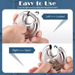 10 Pack Keyed Alike Stainless Steel Padlocks