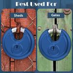 Shimeyao Keyed Alike Discus Padlocks, 10 Pack