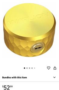 Heavy Duty Aluminum Puck Lock with 4 Keys