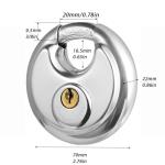 6-Pack Keyed Alike Stainless Steel Disc Locks