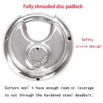 Heavy Duty Stainless Steel Disc Padlocks - 2 Pack