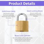 Stainless Steel Keyed Disc Padlock Set with Box