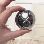 12 Pack of Weatherproof Stainless Steel Disc Padlocks