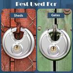 10 Pack Keyed Alike Stainless Steel Padlocks