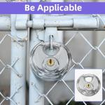 Stainless Steel Keyed Disc Padlock Set with Box