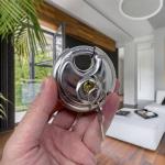 12 Pack of Weatherproof Stainless Steel Disc Padlocks