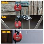 DELSWIN Heavy Duty 4-Digit Combination Padlock