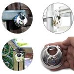 Heavy Duty Stainless Steel Disc Padlocks - 2 Pack