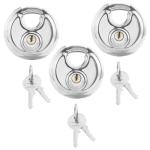 NANSHINE 3 Pack Heavy Duty Discus Padlocks