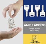 Heavy Duty Aluminum Puck Lock with 4 Keys