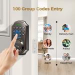 Smart Keyless Deadbolt Lock with Anti-Peeping Feature