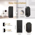 Smart Keyless Deadbolt Lock with Anti-Peeping Feature