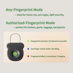 Smart Fingerprint Padlock - Keyless, Fast Unlocking