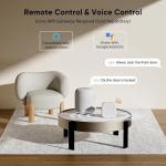 Black Biometric Smart Lock with WiFi and Fingerprint