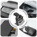 VADOO Crossbody Sling Bag with Unpickable Lock