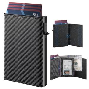 Unpickable Slim Aluminum Wallet with RFID Blocking