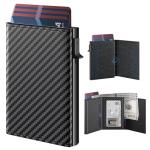Unpickable Slim Aluminum Wallet with RFID Blocking