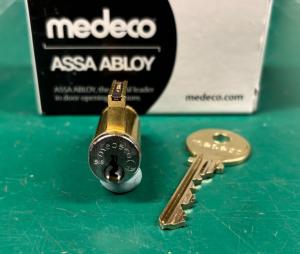 Medeco Original Air Satin Chrome KIK Cylinder