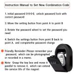 Magnetic Combination Lock Key Hider for Cars