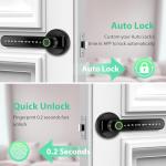 Evanshow Keyless Smart Door Lock with Fingerprint Access