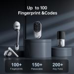 Smart Fingerprint Keyless Front Door Lock Set