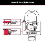 Master Lock Weather-Resistant Aluminum Padlock with Key