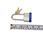 12 Pack Long Shackle Steel Padlocks with Keys