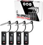 4 Pack TSA Approved Combo Locks for Travel