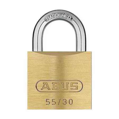 Abus 55/30 Keyed Different Padlock with Brass Body