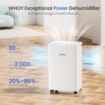 Smart Home Dehumidifier for Bedrooms and Basements