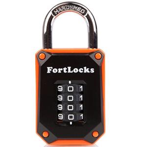 FortLocks Heavy Duty 4-Digit Gym Locker Lock