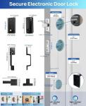 Smart Fingerprint Front Door Lock Set