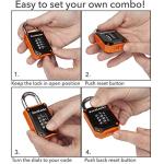 FortLocks Heavy Duty 4-Digit Gym Locker Lock