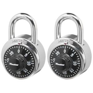 Master Lock 1500T Combination Padlock 2-Pack