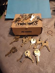 Medeco Lock Cylinder Key Sets - 24 Total