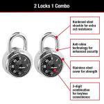 Master Lock 1500T Combination Padlock 2-Pack